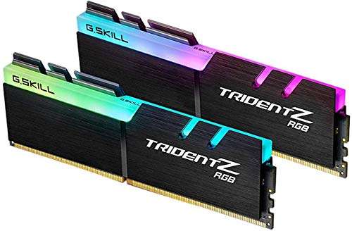 G.SKILL Trident Z RGB Series DDR4 RAM (XMP) 16GB (2x8GB) 3600MT/s CL18-22-22-42 1.35V Intel AMD Desktop Computer Memory U-DIMM (F4-3600C18D-16GTZRX) 1