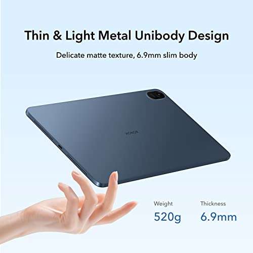 HONOR PAD 8 30.4 cm (12") 2K Display, Qualcomm Snapdragon 680, 6GB RAM, 128GB Storage, 8 Speakers, Android 12, Tuv Certified Eye Protection, Up to 14 Hours Battery, WiFi Tablet, Metal Body, Blue Hour 4