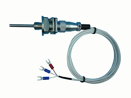 RTD PT100 Temperature Sensors of 2” length and 1/2” NPT Threads w Telfon Cable & Detachable Connector 2