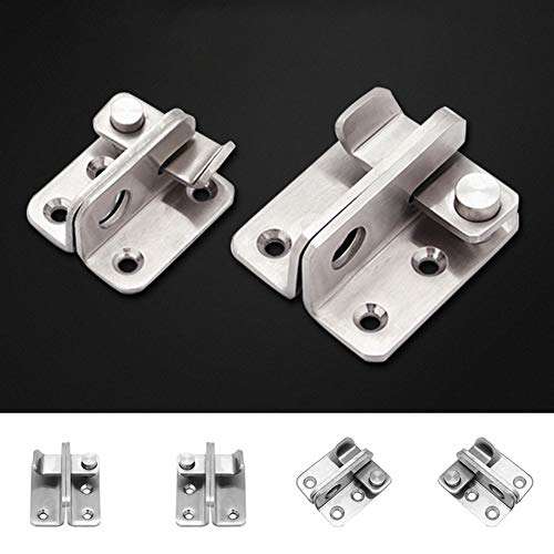 LOadSEcr's Home Improvement Tools, Thickened Padlock Door Hasp Latch Stainless Steel Safety Security Guard Bolt Multi Hand Tools - M Left Buckle 3
