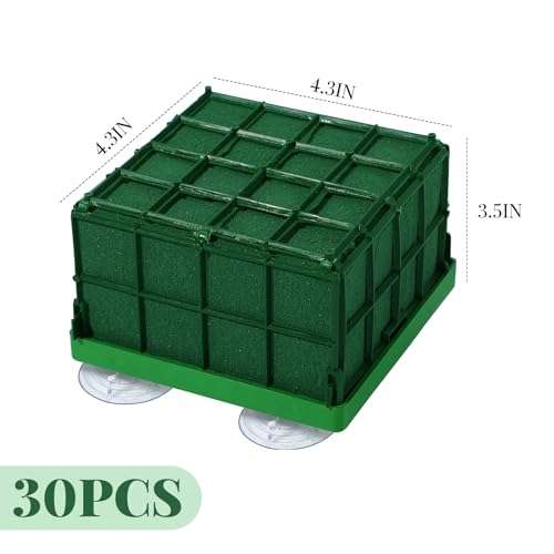Cage Floral Foam for Flowers Square Foam Cage Holder for Fresh Flowers Bowl Table Centerpiece Floral Arrangement 11 x 11 x 9 Cm/ 4.3 x 4.3 x 3.5 Inch(4 Pieces) 2