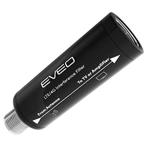 LTE Filter for TV Antenna - HDTV Antennas Signal Purifier - Filters 4G Signal for a Clear Digital HD TV Antenna Channels - Reduces Interference from Cell Towers - Frequency Range 5-695Mhz 1