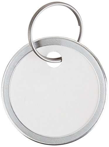 Avery Key Tags, Split Ring, White, 1.25 Inch Diameter, Pack of 25 (11027) 1