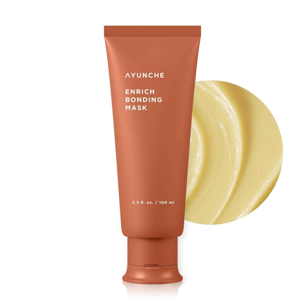 AYUNCHE Enrich Bonding Hair Mask 3.4 fl oz (100ml) [For Dry & Damaged Hair] | Firming and Nourishing Deep Conditioner | Hydration & Anti-Frizz Hair Pack | Korean Salon Brand 1