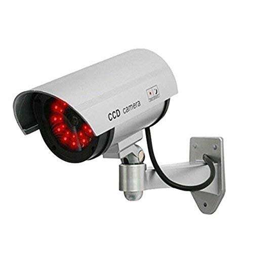 GBEX Fake Dummy Camera Security CCTV False Outdoor CCD Camera Fake Dummy Security Camera Waterproof IR Wireless Blinking Flashing 4