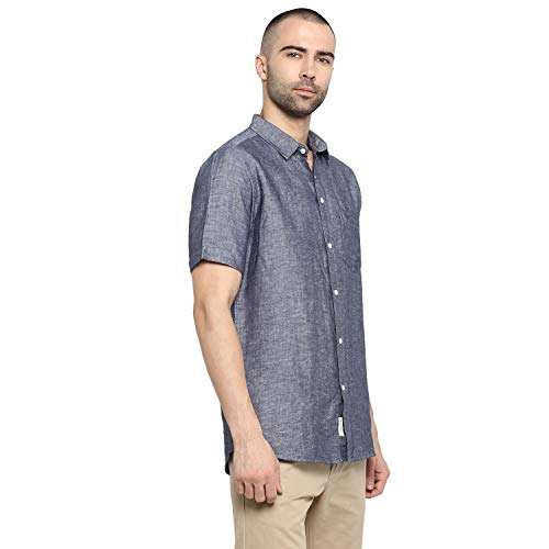 Red Tape Men's Solid Regular fit Casual Shirt (RSH6434A_Navy_M 3