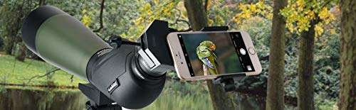 GOSKY Smartphone Adapter Mount Regular Size - Compatible with Binoculars, Monoculars, Spotting Scopes, Telescope, Microscopes Fits almost all Smartphones on the Market Record Nature and The World 2