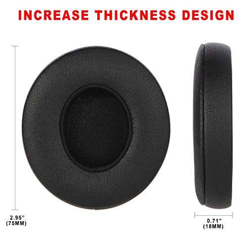 KAHHA Ear Pads,Replacement earpads Compatible with Beats Solo 2&3 Wireless Headphone Cushions with Noise Isolation Memory Foam/ECO Protein Leather(Camo Grey II) 3