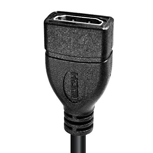Afunta Mini HDMI Male to HDMI Female Converter Adapter Cable Cord 1080P 4
