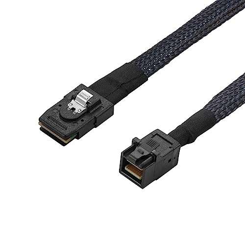 Heretom Internal Mini SAS HD Cable - SFF-8643 to SFF-8087, 3.3ft (1M), Compatible with RAID or PCI Express Controller 1