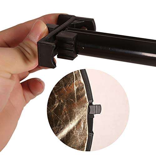 GSKAIWEN Reflector Holder Arm Stand Retractable 360 Degree Swivel Holder Arm Kit with 78.7Inches/6.5 Feet Light Stand and Bag for Photo Studio Product and Portrait Photography 5