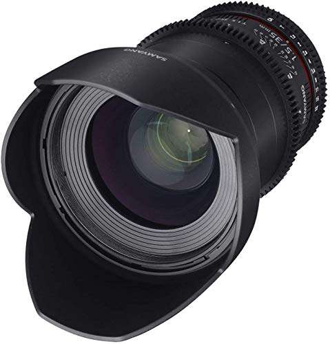 Samyang 35 mm T1.5 VDSLR II Manual Focus Video Lens for Nikon DSLR Camera 1