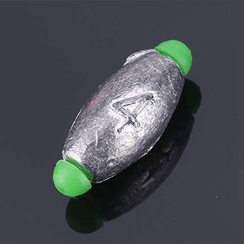 Fishing Weights Removable Sinkers Fishing Sinker Tackle Kits 5 Sizes 10Pcs a Pack(4g) 4