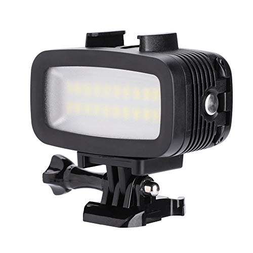 Fill Light,40m Underwater Waterproof 20LED Photography Diving Fill Light with Lamp Mount for Gopro 4