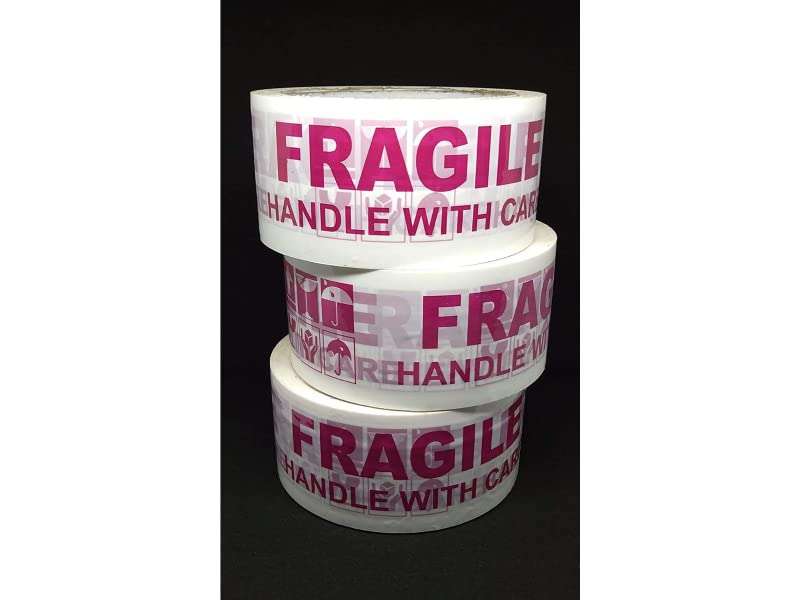 Pepino Too Handle With Care Printed/Cello Tape (Pack of 3)