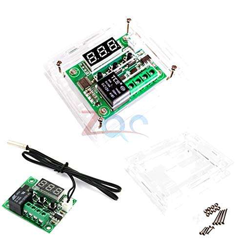 W1209 DC 12V Blue LED Digital Thermostat Temperature Control Thermometer Thermo Controller Switch Module + NTC Sensor + Case 2