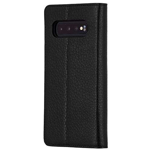 Case-Mate - Wallet Folio - Samsung Galaxy S10+ Leather Wallet Folio Case - Black Leather 4