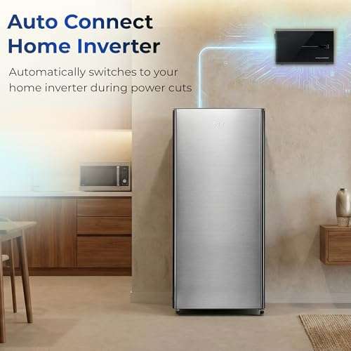 Haier 190L 2 Star Direct Cool Single Door Refrigerator | Toughened Glass Shelves | Fast Ice Making in Just 60 minutes | Large Veg Box| Easy Clean Back (HED-202TMSA-N, Moon Silver) 4