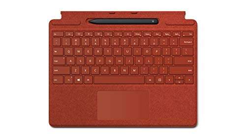 Microsoft Surface Pro X Signature Keyboard with Slim Pen (for Surface PRO X Tablets ONLY) (Poppy Red) 1