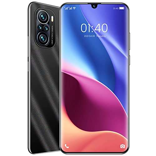 Android Phone, K40 Pro+ 6.7 inches Full-Screen SIM Free Unlocked Mobile Phone, 4GB RAM+64GB ROM, 6000mAh Battery, 32MP+64MP Camera, Android 11.0, Dual SIM, Face ID 1