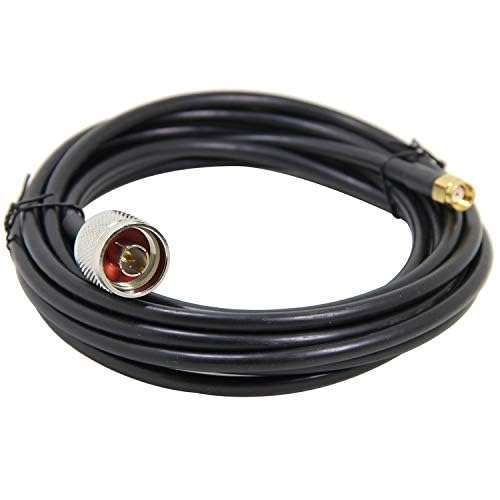 Ancable Low Loss N Male to RP-SMA Female Coax Cable for 2.4 GHz Wireless Network 1M (3.3-Feet) 2