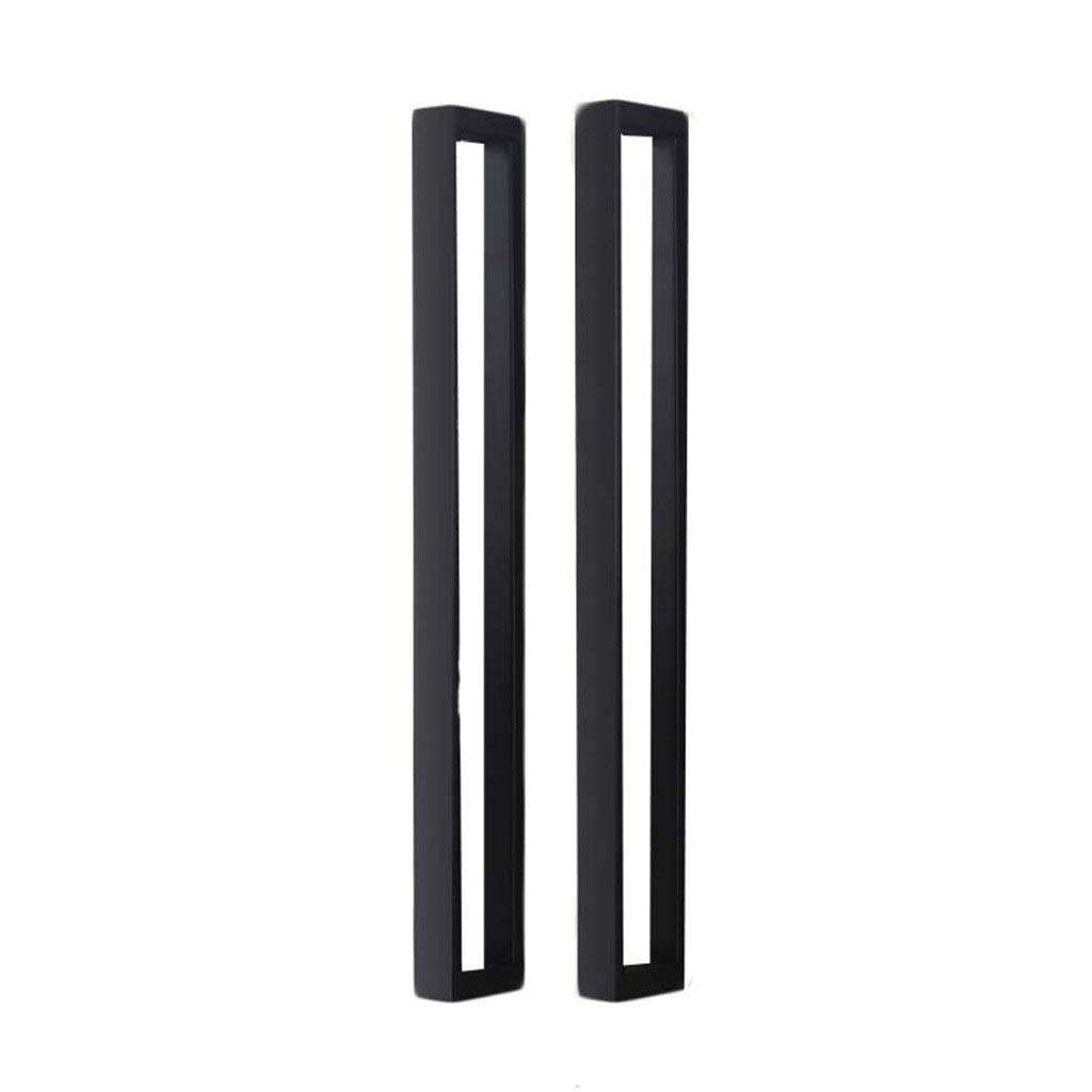 Sliding Door Handle, Alloy Polishing Matte Black European Minimalist Entrance Gate Bedroom Door Hardware Accessories Door Handle (Size : Hole spacing 256MM) 1