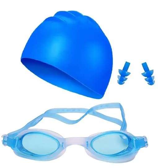 Protoner Swimming Set with Goggles, Cap and Ear Plugs 1