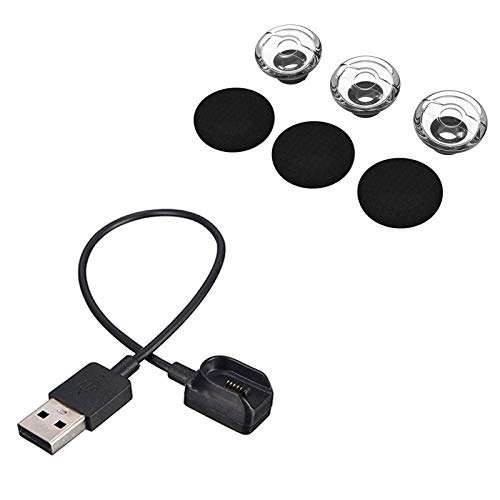 traderplus 3 Pack Replacement Earbuds Gels & Charge Cable for Plantronics Voyager Legend Eartip Kit 1