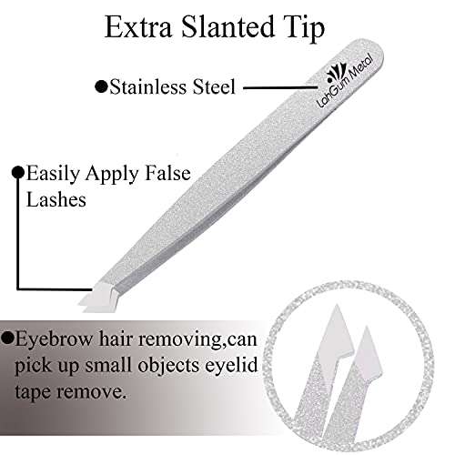 Best Eyebrow Tweezers Set For Eyebrows Ingrown Hair Fine Brow Men Pointed Tick Removal Splinter Wig Plucking Facial Sharp Thin Precision Steel Stainless Professional Tweezer Sets Women Glitter Color 3