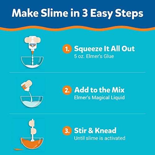 Elmer's Magical Liquid, Slime Activator Solution, Updated Formula for Double Slime Output, Safe and Washable, 1 Quart 6