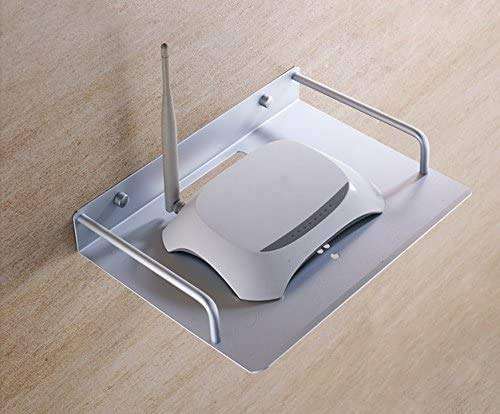 TcJ-Chen Alumimum Alloy Wall Mount Shelf Bracket for TV Accessories WiFi Router TV Box Set Top Box 5