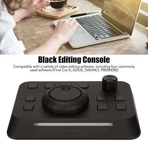 NestNiche Plug and Play Aluminum Alloy Editing Console with 10 Custom Buttons and Light Bar 5