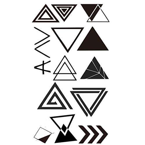 Voorkoms® Triangle Tattoo Waterproof Men and Women Temporary Body Tattoo