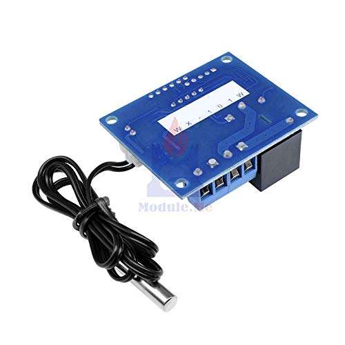 WX-101W Thermostat Temperature Control Switch Board Digital Controller Waterproof Sensor -40-120C Module DC 12v 1 Channel Relay 6