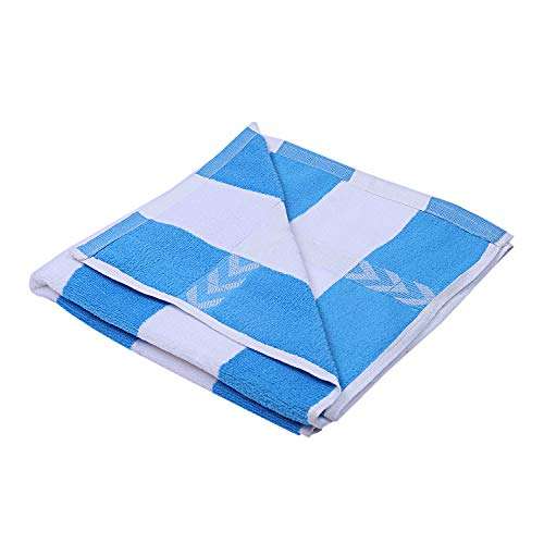 Heart Home Cotton Bath Towel 27" x54� (Blue & White) CTHH1632 2