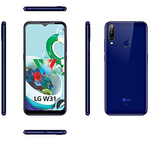 LG W31 (Midnight Blue, HD+ FullVision Display, 4GB/64GB Storage) | 4000 mAh Battery with MediaTekHelio G25, 2.0GHz Octa-Core Processor, Small 2