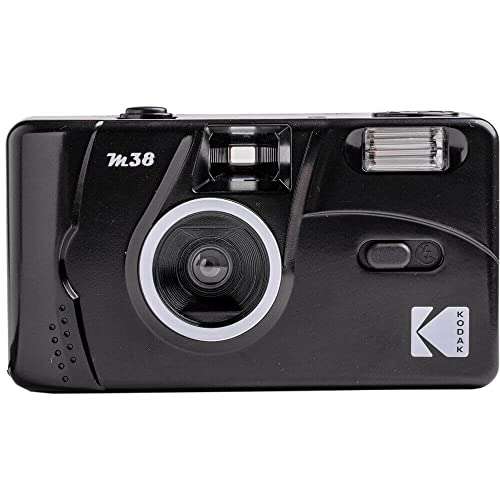 Kodak M38 35mm Film Camera - Focus Free, Powerful Built-in Flash, Easy to Use (Starry Black) 1