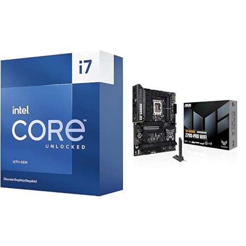 Intel Core i7-13700KF Gaming Desktop Processor + ASUS TUF Gaming Z790-PRO WiFi 6E Motherboard 1