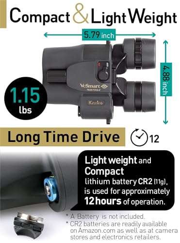 Kenko Image Stabilization Binocular VcSmart 14x30, Full Multi-coarting for Sports, Concerts and Outdoor 031957 5
