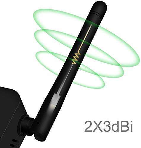 WiFi Range Extender Signal Booster for Home Internet Repeater Super Blast with Ethernet Port 300Mbps, Access Point/Repeater Mode, Hign Gain External Antenna Stable Connection, Easy to Set 5