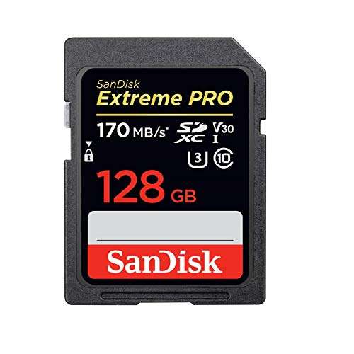 SanDisk 128GB SDXC SD Extreme Pro Memory Card Works with Sony Alpha a6100, a6600 Mirrorless Camera Class 10 (SDSDXXY-128G-GN4IN) Bundle with (1) Everything But Stromboli 3.0 SD/Micro Card Reader 3