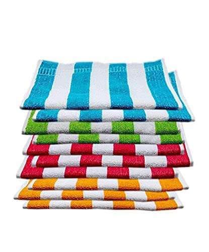 B S NATURAL Hand Towels Set of 10 Piece for Kitchen
