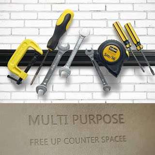 Aider 13 Inch Magnetic Knife Holder Wall Mounted Multipurpose Tools Scissor Knives Strip Bar Rack Organizer 3
