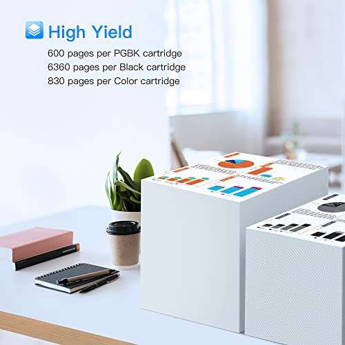 LxTek Compatible Ink Cartridge Replacement for Canon PGI-280XXL CLI-281XXL PGI 280 XXL CLI 281 XXL to Compatible with TR8520 TS8322 TS9120 TS6220 TS9520 TS8220 TS9521C TS6120 TS8120 (5-Pack) 3