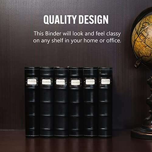 Bellagio-Italia Tuscany DVD Binder - Beautifully Store and Protect DVDs, Blu-Rays, CDs, Photos and Video Games (6) 5