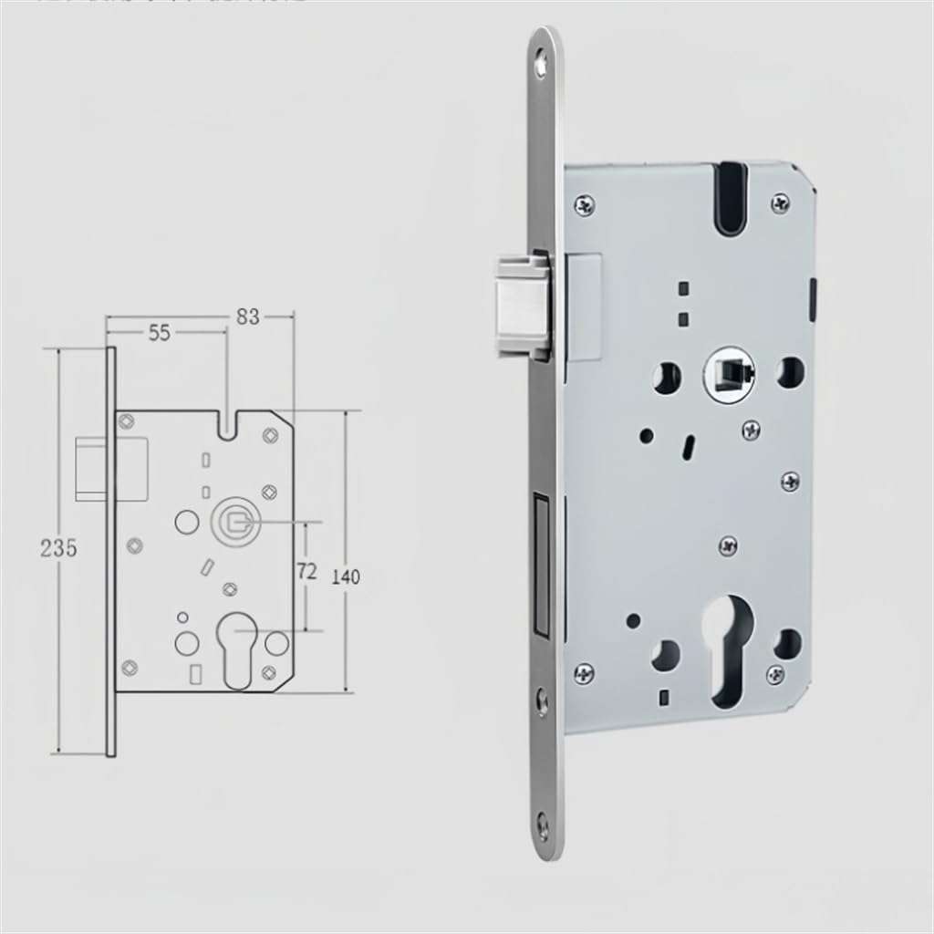 PGNEX Golden Magnetic Mute Interior Split Door Lock Solid Wood Door Kitchen Bathroom Handle 6