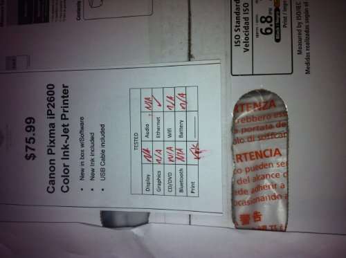 Canon Pixma iP2600 Photo Inkjet Printer (2435B002) 2