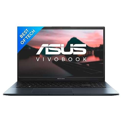 ASUS Vivobook Pro 15, AMD Ryzen 5 5600H, 15.6" (39.62 cm) FHD, Creator/Gaming Laptop, (16 GB RAM/1TB SSD/4GB RTX 3050/Win11/Backlit/Fingerprint/50WHr /Blue/3.97 kg), M6500QC-HN551WS 1