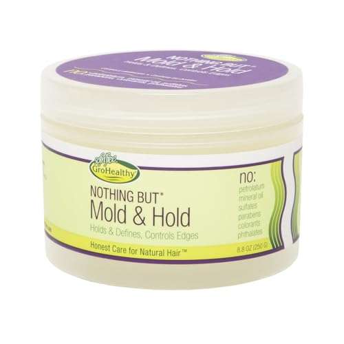 NOTHING BUT Mold & Hold - Gentle Non-Irritating Sulfate-Free Wax-Free Hold and Definition for All Types of Curly, Healthy, Natural Hair, 8.8 oz (Pack of 1)