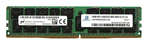 Adamanta 16GB (1x16GB) Server Memory Upgrade Compatible for HP Proliant XL450 G9 DDR4 2133MHz PC4-17000 ECC Registered Chip 2Rx4 CL15 1.2v DRAM RAM